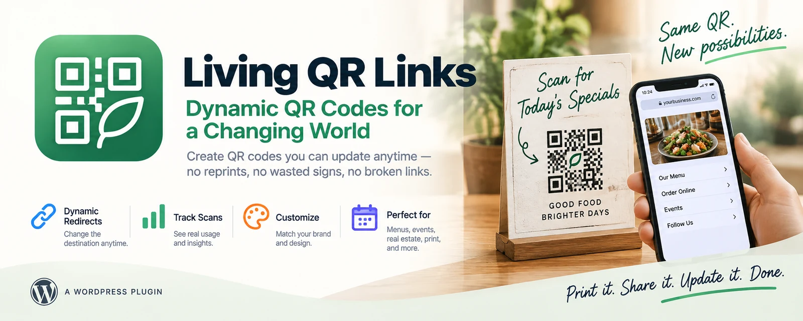 Living QR Links